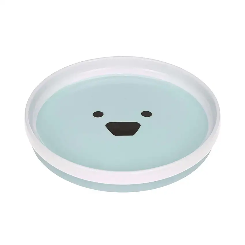 Piatto per bambini in porcellana e silicone Lässig Little Chums Chien