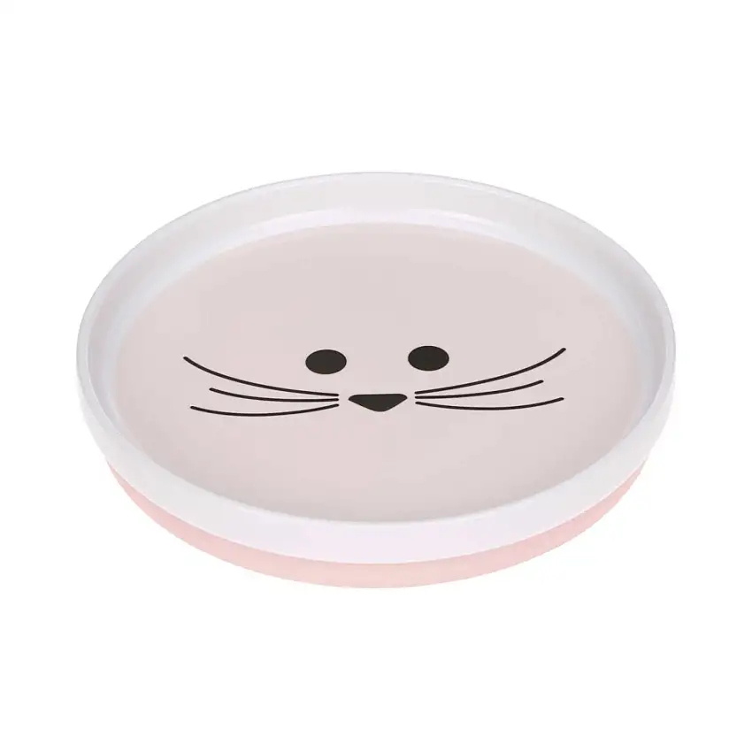 Piatto per bambini in porcellana e silicone Lässig Little Chums Souris