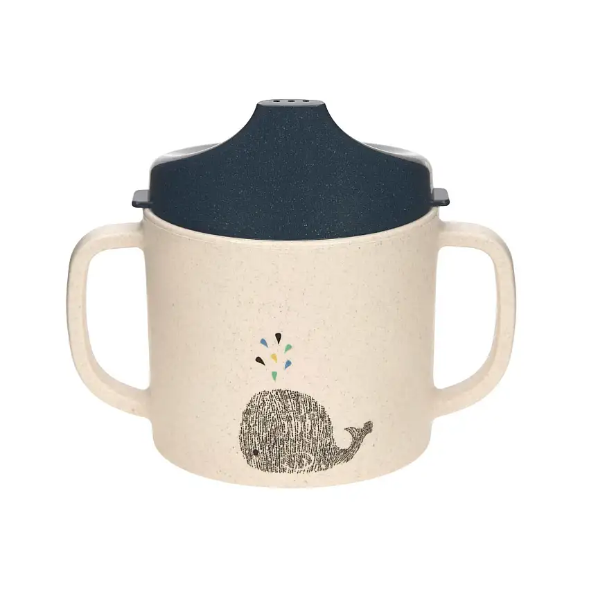 Tazza da allenamento per bambini Lässig Little Water Baleine