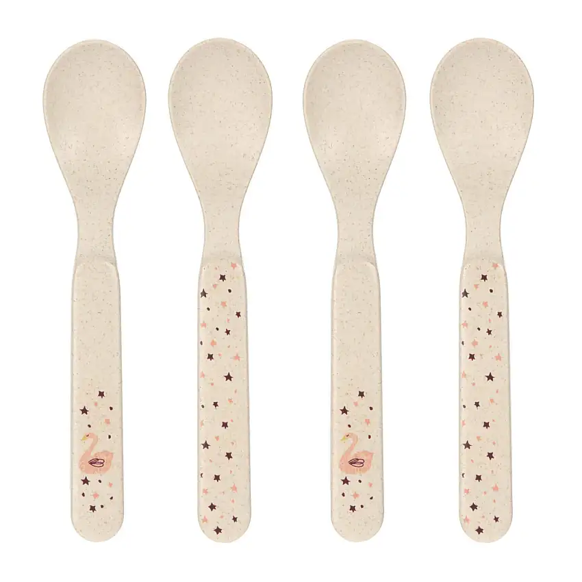 Cucchiai per bambini Lässig Little Water Cygne (x4)