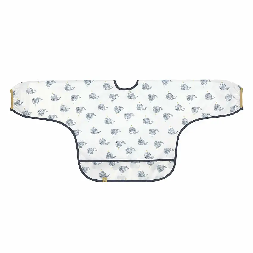 Bavaglino a maniche lunghe per bambini Lässig Little Water Baleine