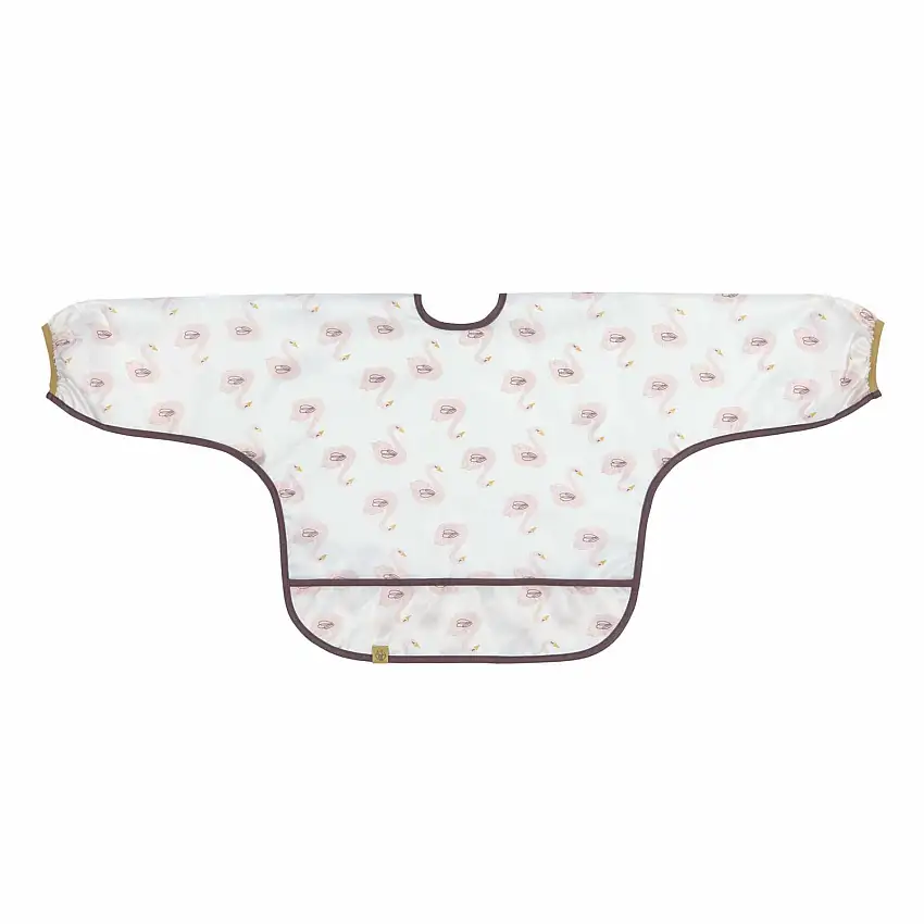 Bavaglino a maniche lunghe per bambini Lässig Little Water Cygne