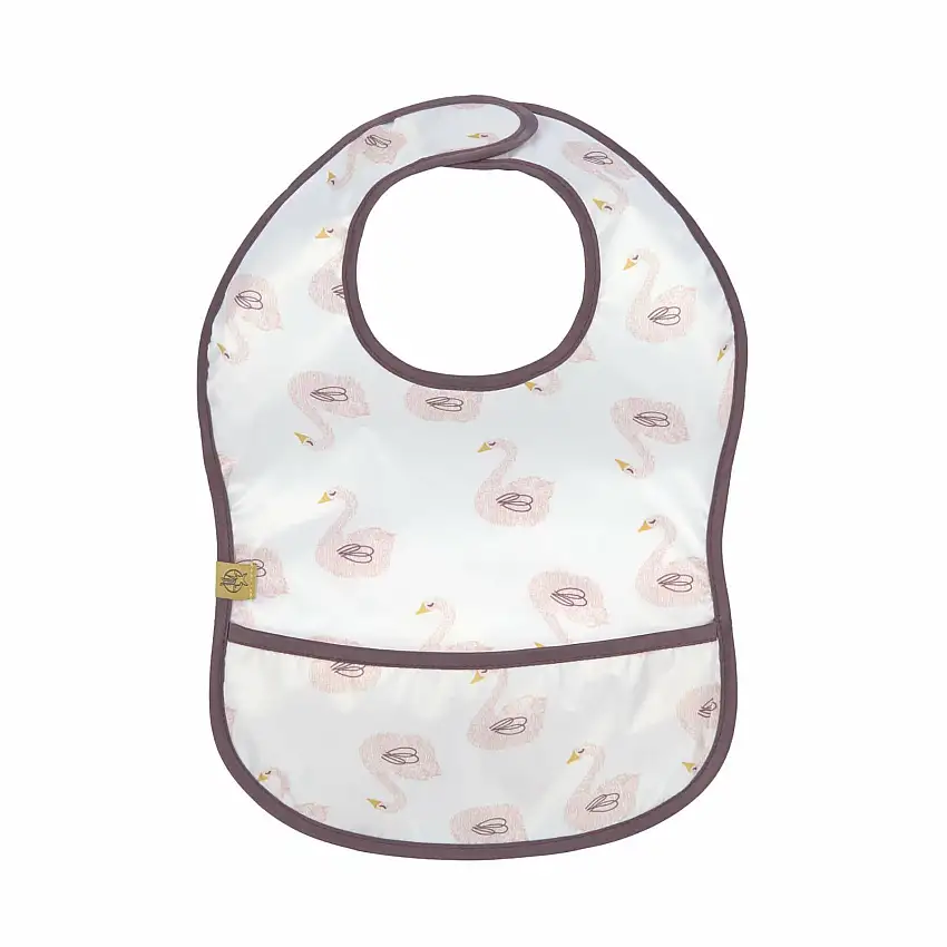 Bavaglino con tasca per bambini Lässig Little Water Cygne