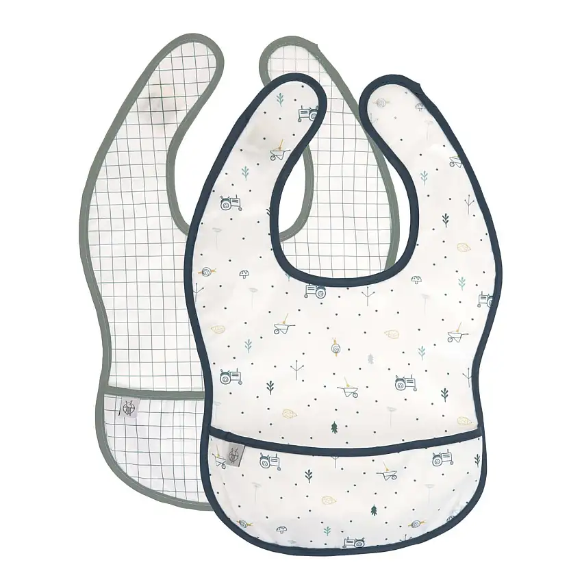 Bavaglini per bambino con tasca Lässig Garden Explorer (x2)