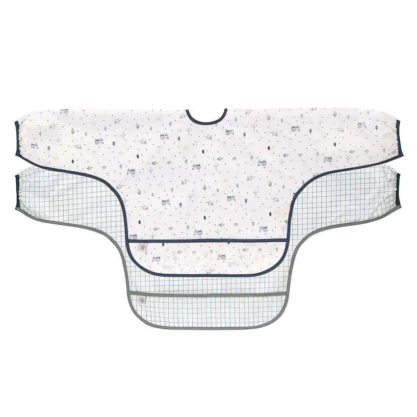 Bavaglino per bambino a maniche lunghe con tasca Lässig Garden Explorer (x2)