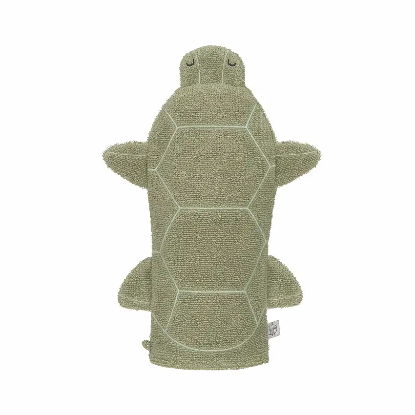 Guanto per lavare e giocare il bambino Lässig Tortue