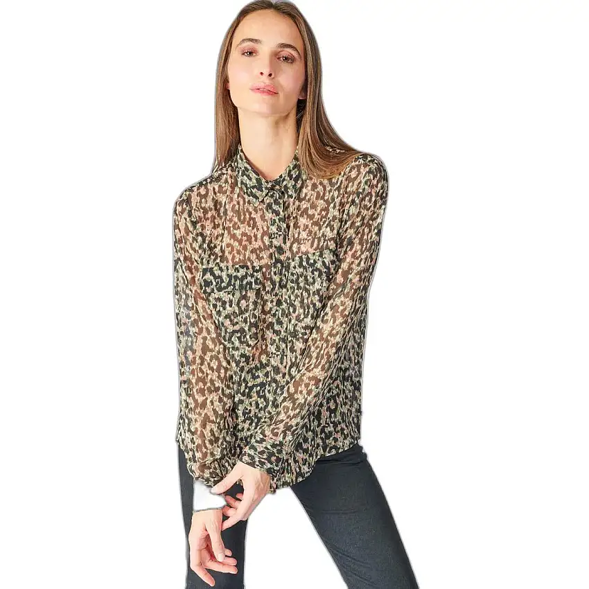 Camicetta leopardata da donna Le Temps des cerises Wilson