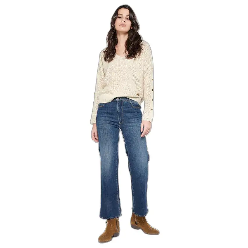 Jeans donna 7/8 gamba dritta Le Temps des cerises Pulp N°2