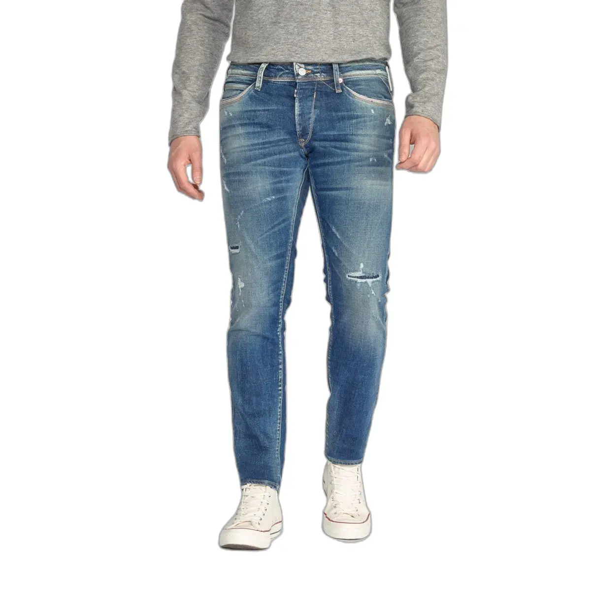 Jeans aderenti Le Temps des cerises Marvin 700/11 Destroy N°2
