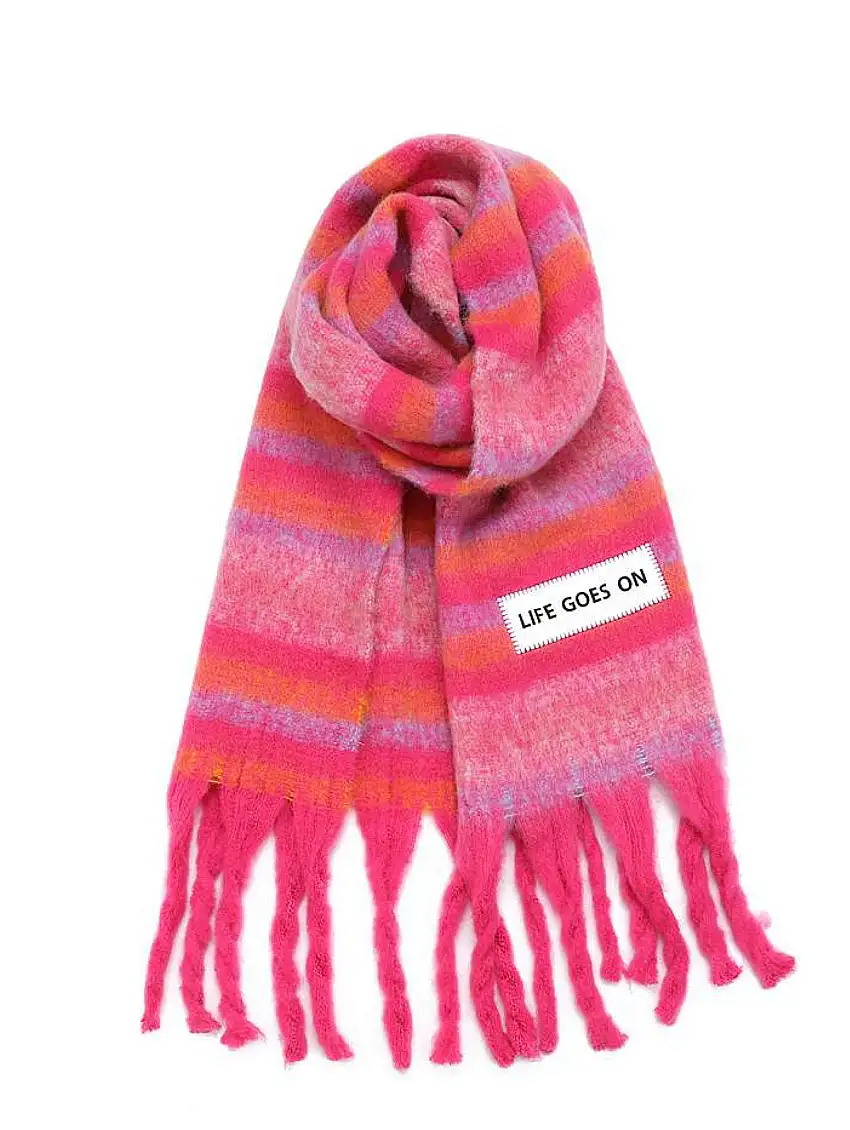 Maxi Sciarpa Life Goes On Multicolore