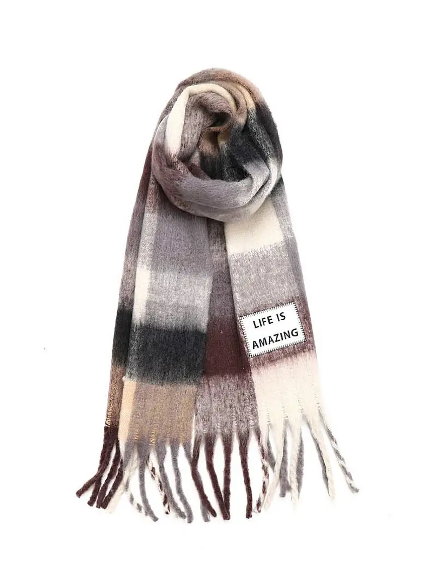 Maxi Sciarpa Life Is Amazing Multicolore