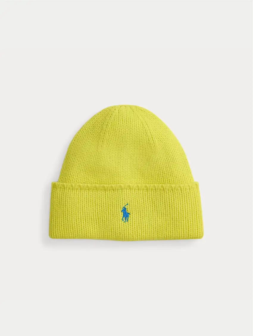 Cappello in Lana Merino Extrafine Giallo