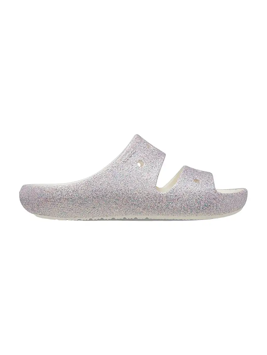 CROCS Girls' Classic Glitter Sandal 2K 209705 9DI Grey