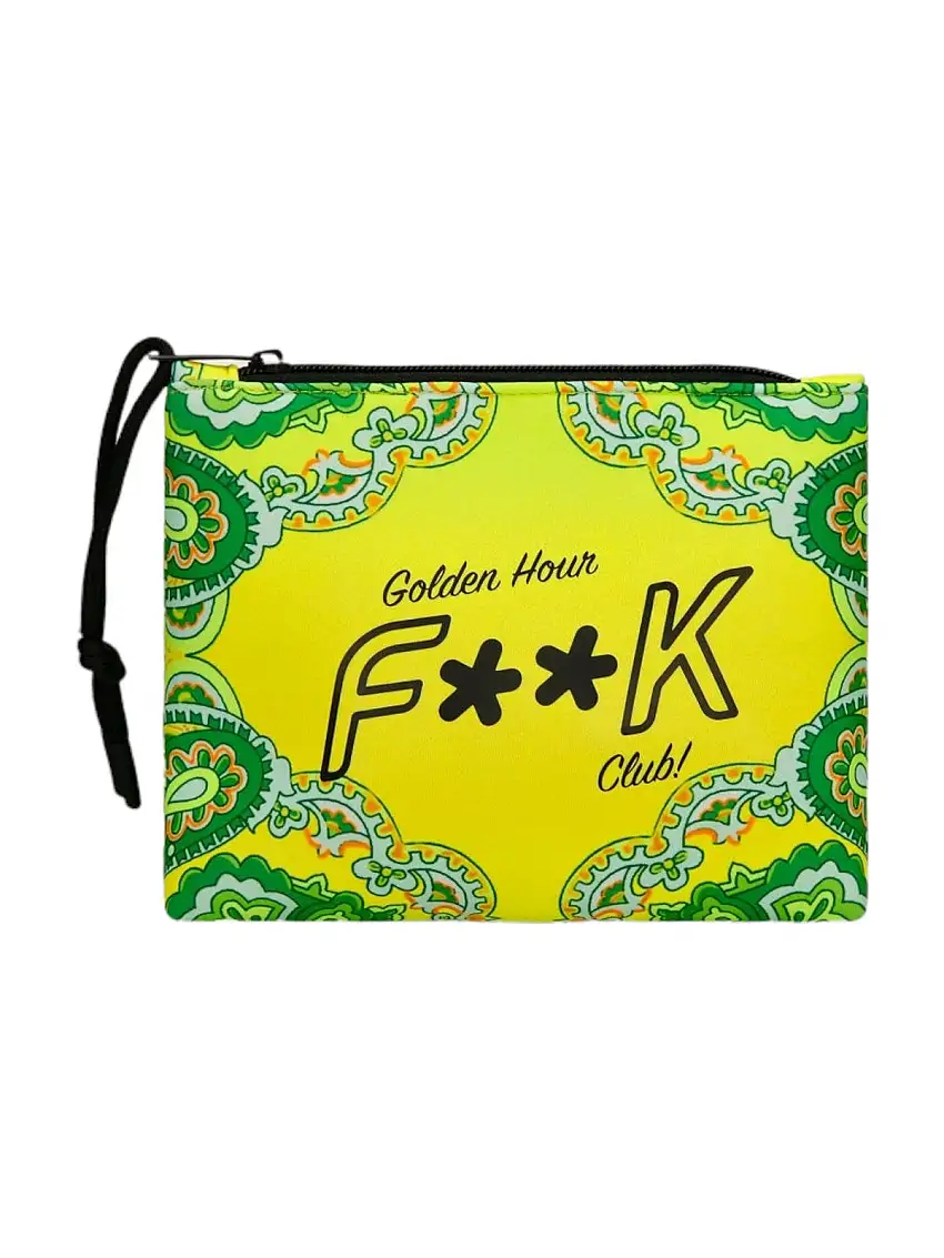 F**K Women's Clutch Bag FK24-A035X26 Yellow