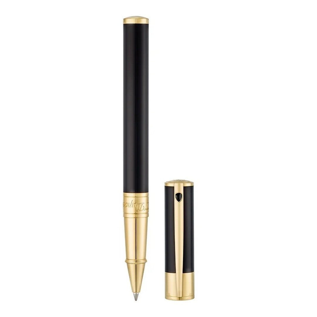 Dupont Rollerball Pen Men D-Initial Black and Gold - 262202