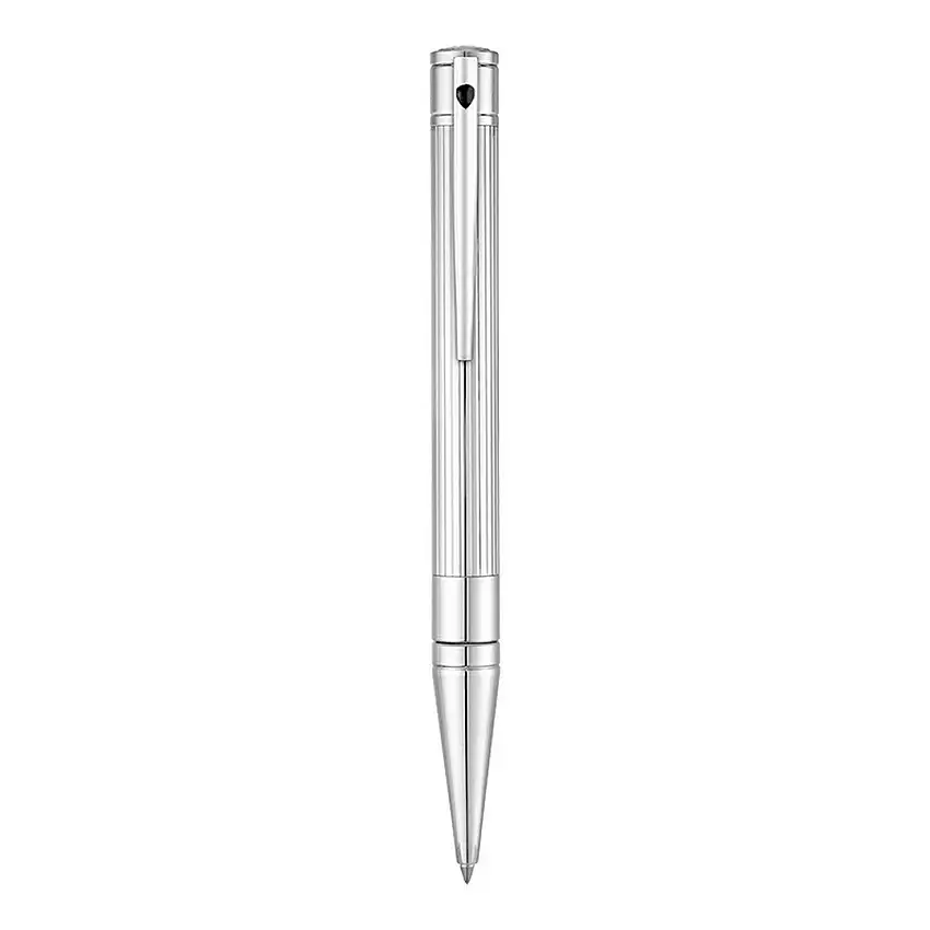 Dupont Men's Ballpoint Pen D-Initial Silver Metal - 265201