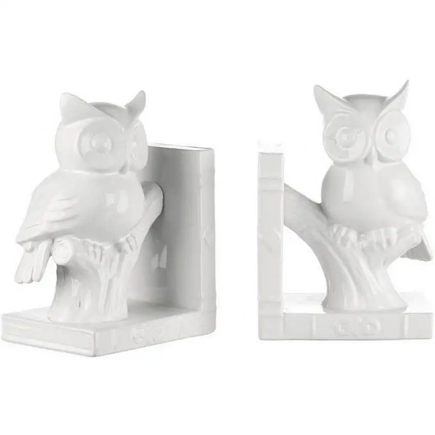 The Black Goose Owl Bookend - 1L102