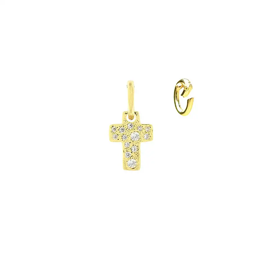 Alisei Pendant Woman Small White Cross - P330