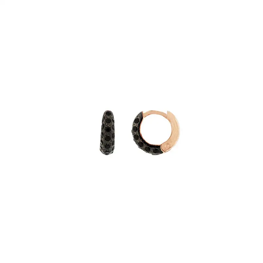 Alisei Earring Women's Ring Black Lobe - O206