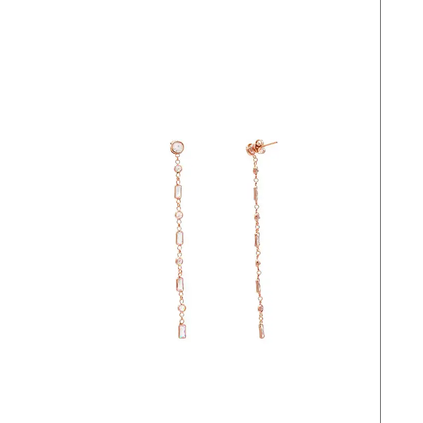 Alisei Women's Baguette Earring White - O212