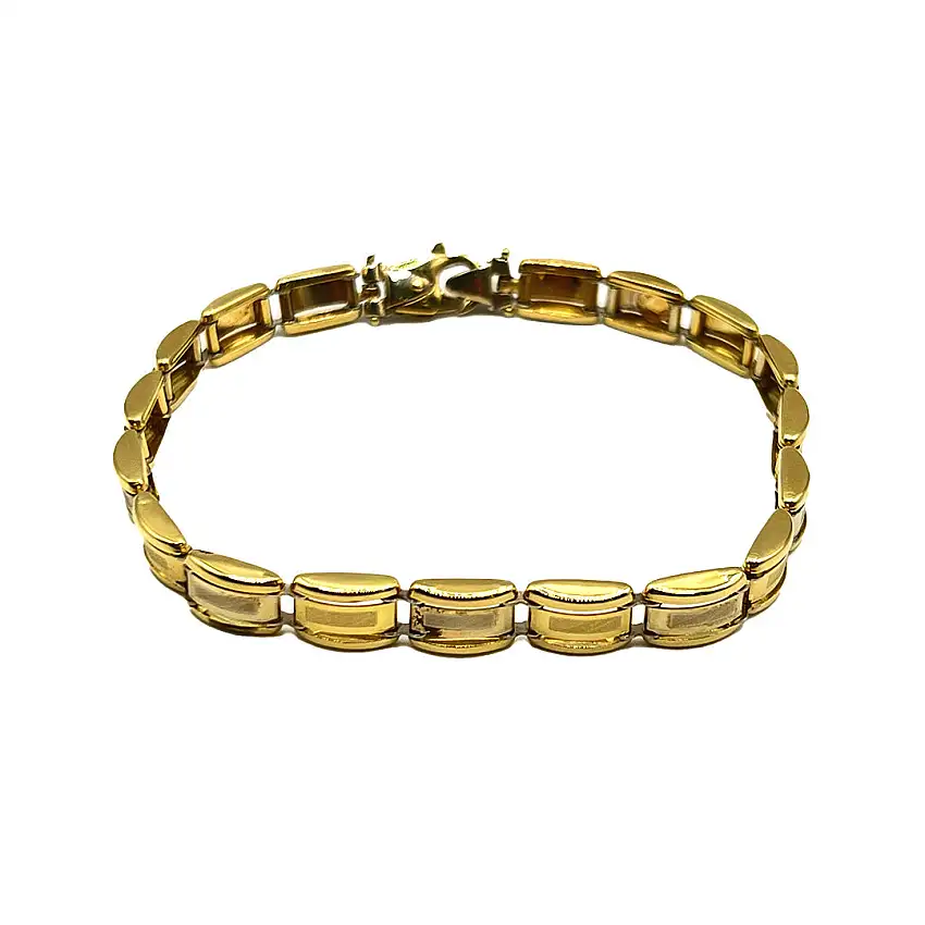 Men's Bracelet Yellow Gold Boxed Gold House De Patto - 1B