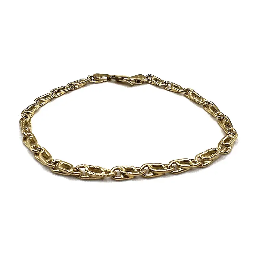Men's Chain Bracelet Yellow Gold Gold House De Patto - 1E