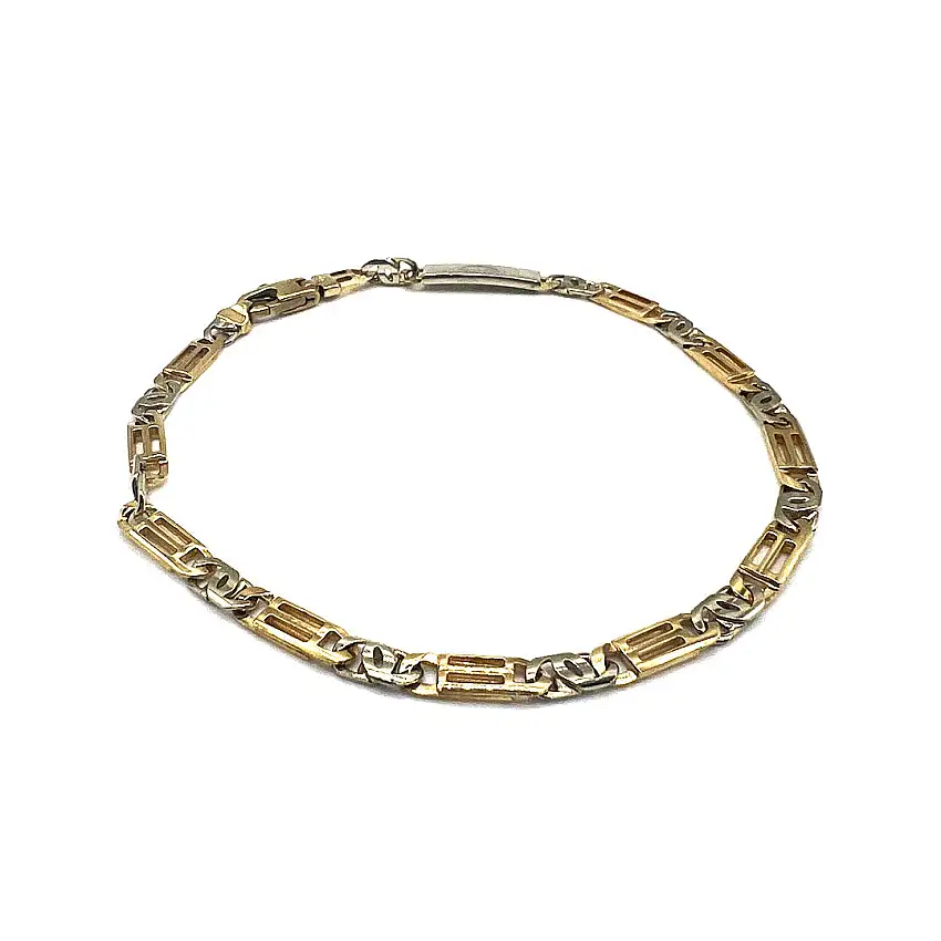 Yellow Gold Bracelet Men Gold House De Patto by Unoaerre - 1H