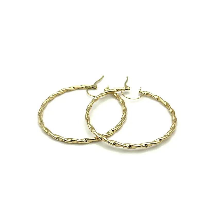 18k Yellow Gold Earrings Gold House De Patto OR6