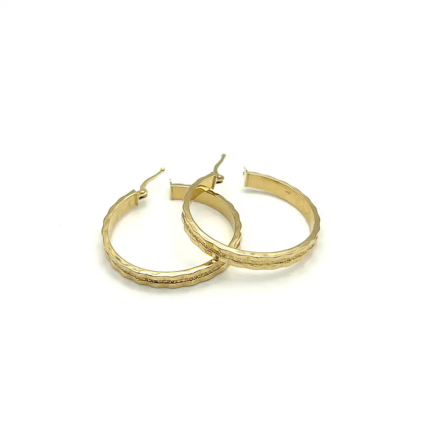 18k Yellow Gold Earrings Gold House De Patto OR7