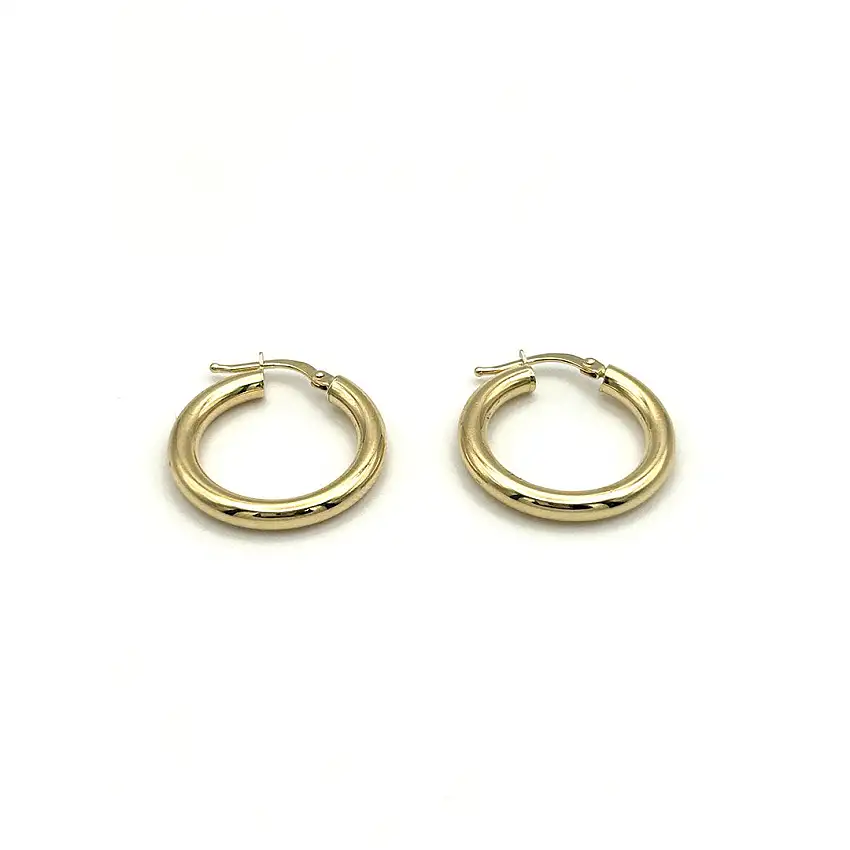 18k Yellow Gold Earrings Gold House De Patto OR11