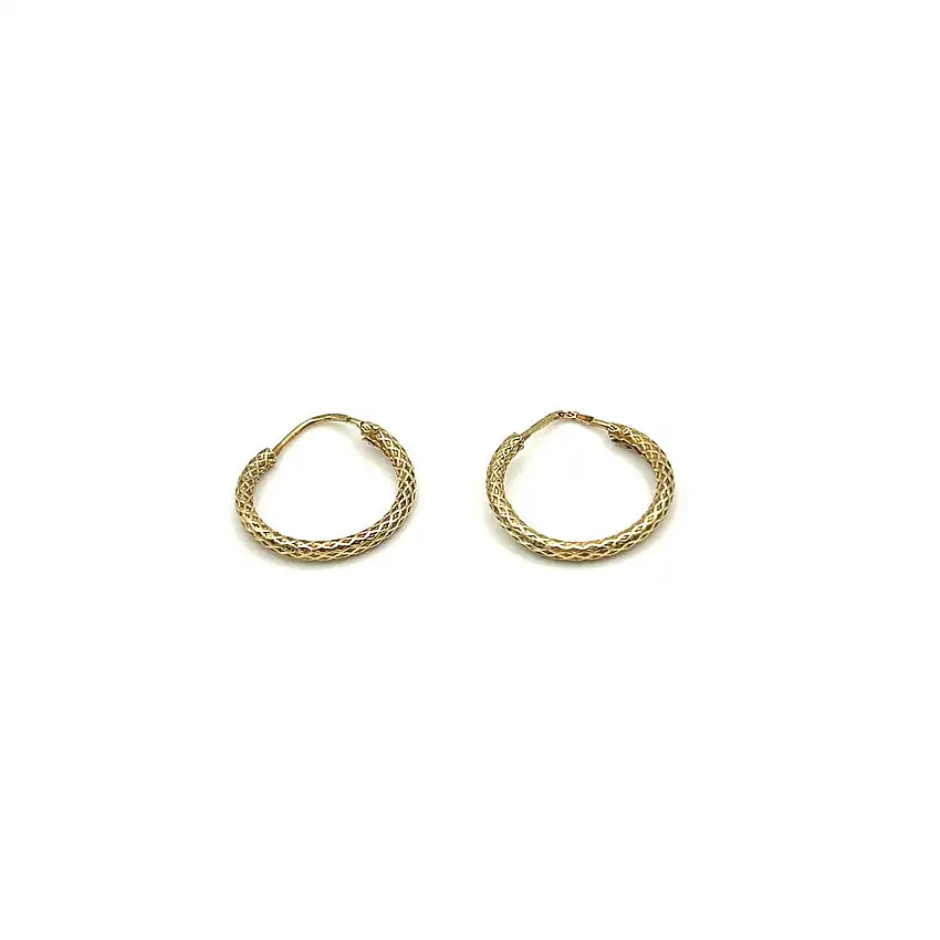 18k Yellow Gold Earrings Gold House De Patto OR16