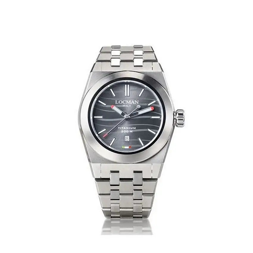 Locman STEALTH TITANIUM Men's Watch - 0223T01S-00BKRDB0