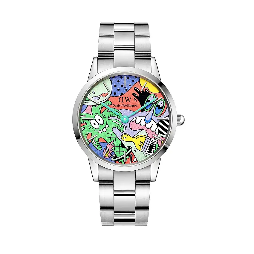 Daniel Wellington Men's Watch Iconic Link Multicolor Steven Harrington x DW - DW00100734