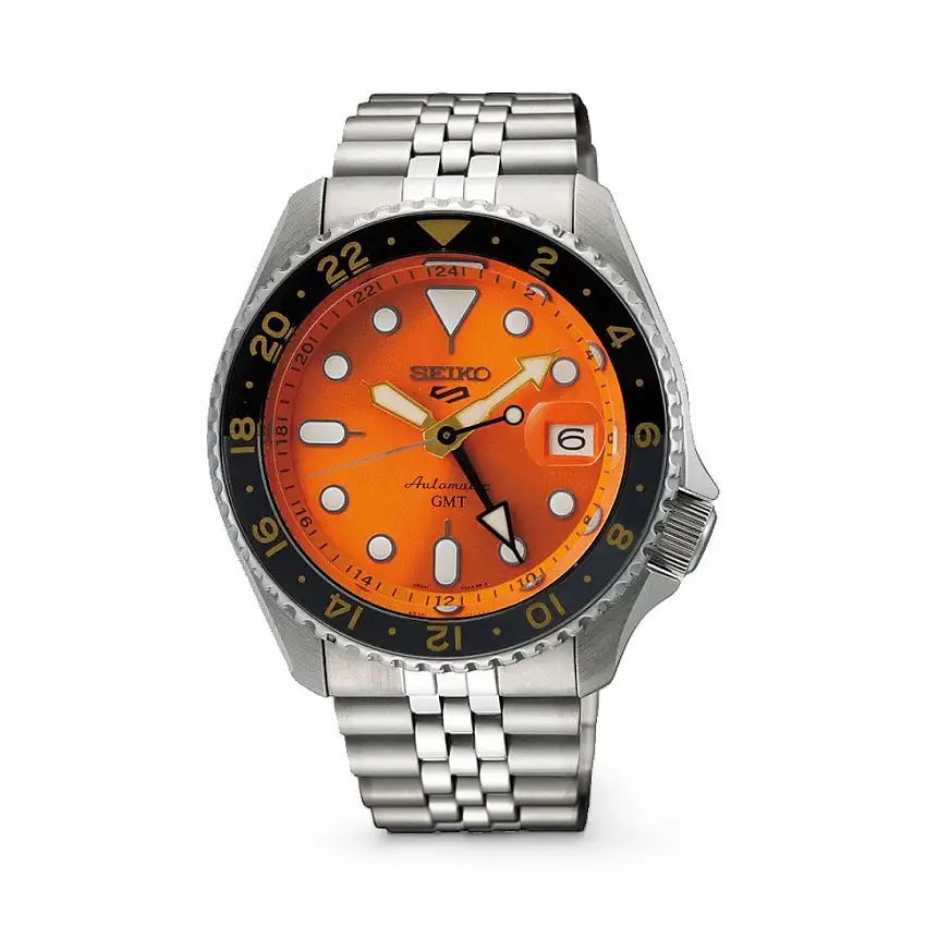 Seiko 5 Sport GMT Men's Watch Orange - SSK005K1
