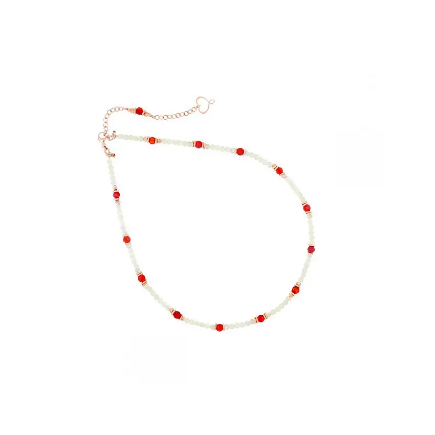 Maman et Sophie Mia Africa Mother of Pearl and Carnelian Women's Choker - gcisf2mpco
