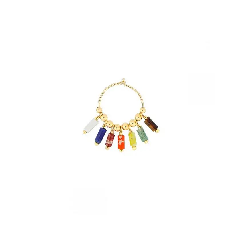 Maman et Sophie Women's Earring Circle Mia Africa Multicolor - ormaf00mu