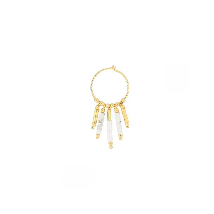 Earring Woman Maman et Sophie Mia Africa White Aulite - ormaf0ab