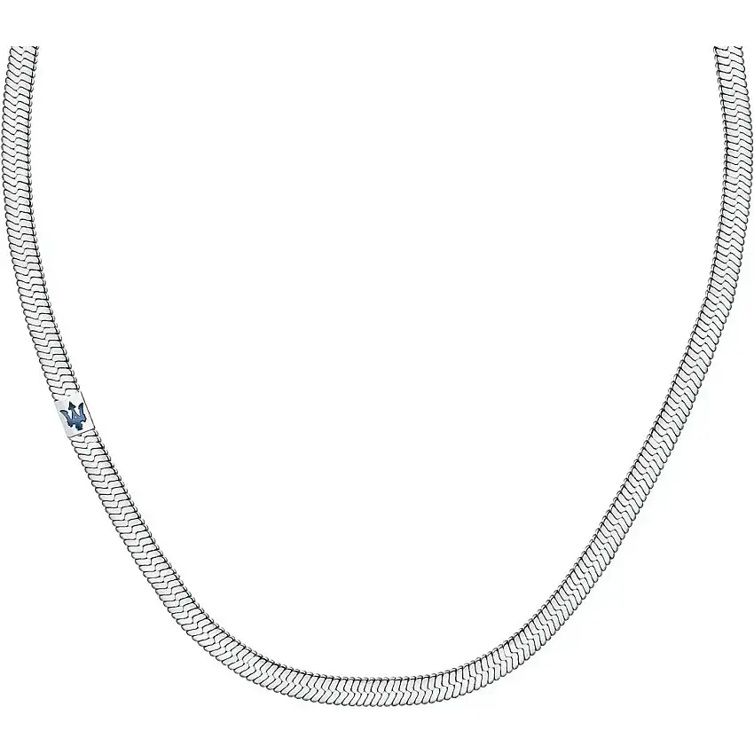 Maserati Neck. Ip Blue Trident Men's Necklace - JM422AVD14