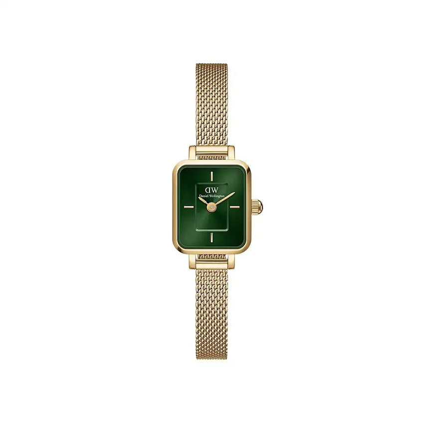 Daniel Wellington Quadro Mini Evergold Emerald Women's Watch - DW00100653