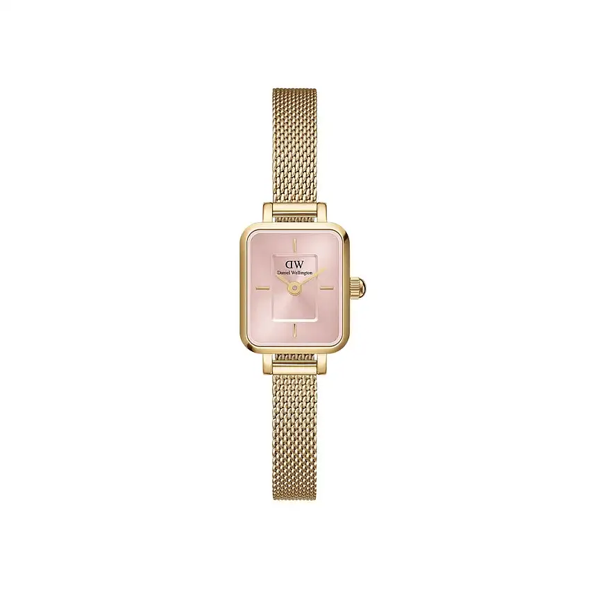 Daniel Wellington Quadro Mini Evergold Blush Women's Watch - DW00100655