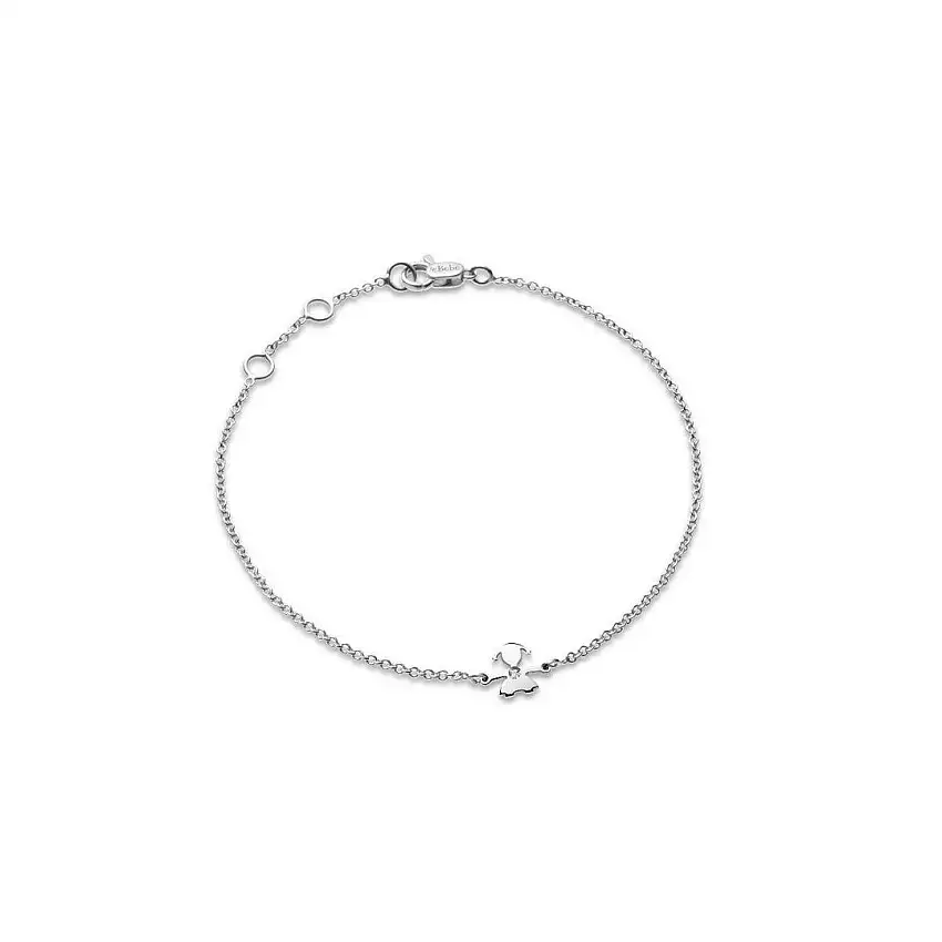 Bimba leBebè Le Briciole White Gold and Diamond Bracelet - LBB338