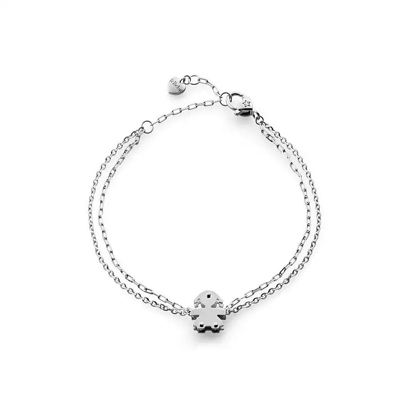Women's Bracelet leBebè I Mini Bimba White Gold and DiamondE - LBB524