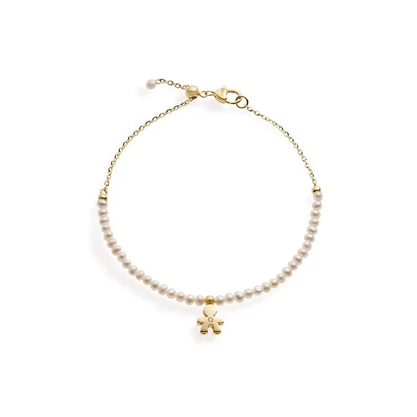 Women's Bracelet leBebè Le Perle Bimbo 9kt Yellow Gold - LBB822