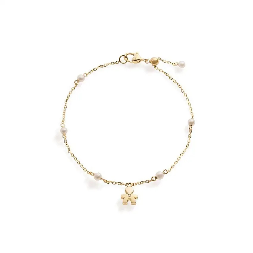 Women's Bracelet leBebè Le Perle Bimbo 9kt Yellow Gold - LBB832