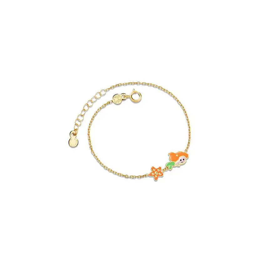 Women's Bracelet Fairy Tales Yellow Gold Mermaid - PMG091