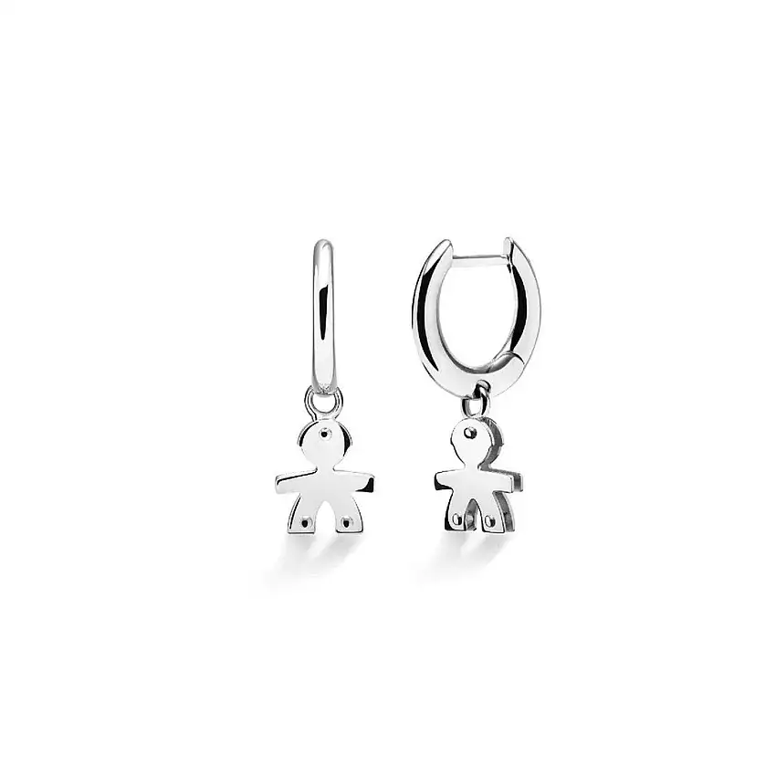 leBebè Women's Earrings Pendant Baby White Gold - LBB119