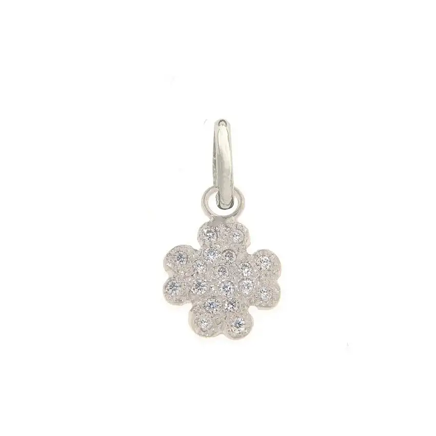 Alisei Pendant Woman Four Leaf Clover Small White - P75