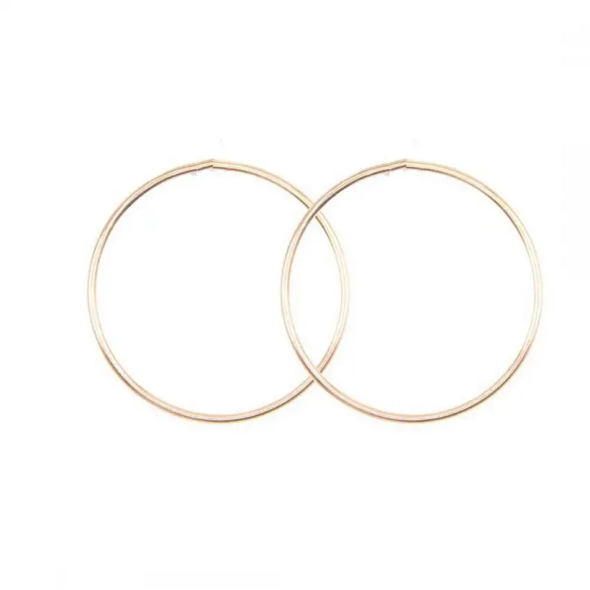 Alisei Earring Women Pair Large Barrel Hoops - O136