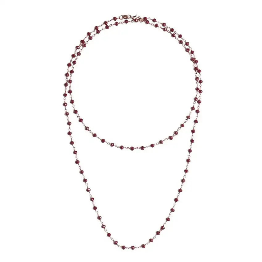 Alisei Necklace Women Rosary Bordeaux Cangian - C56