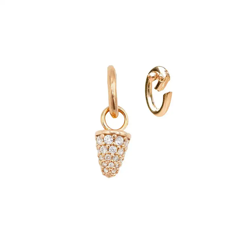 Alisei Pendant Woman Conetto Domed Small White - P297